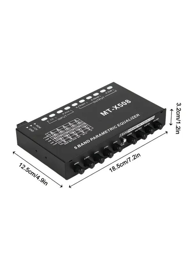 5 Band Car Equalizer Amplifier 6 Channel Parametric Equalizer 36V Power Supply - Image 3