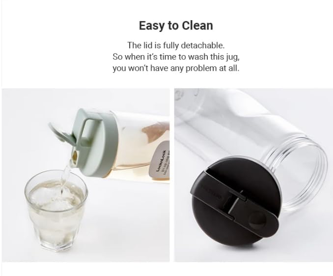 LOCK & LOCK LocknLock Easy Grip Water Bottle 1.2L (1200ml), Mint - BPA Free, Leak Proof - Image 4