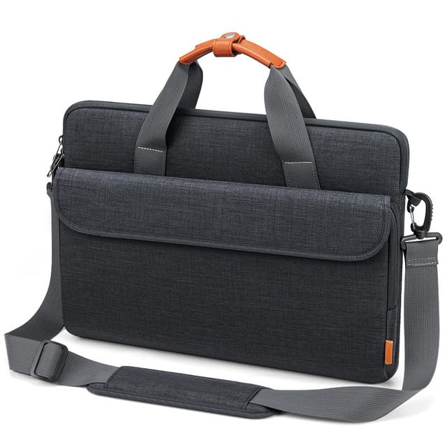TARKAN 13.3 Inch Unisex Laptop Briefcase with Handle & Detachable Shoulder Strap For Office, Business Travel (Dark Grey) - Image 1