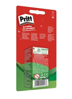 Pritt Rainbow Coloured Glue Sticks Safe Child Friendly Craft Glue For Arts Crafts Activities Strong Hold Adhesive For School Supplies 4X10 gm  - Image 2