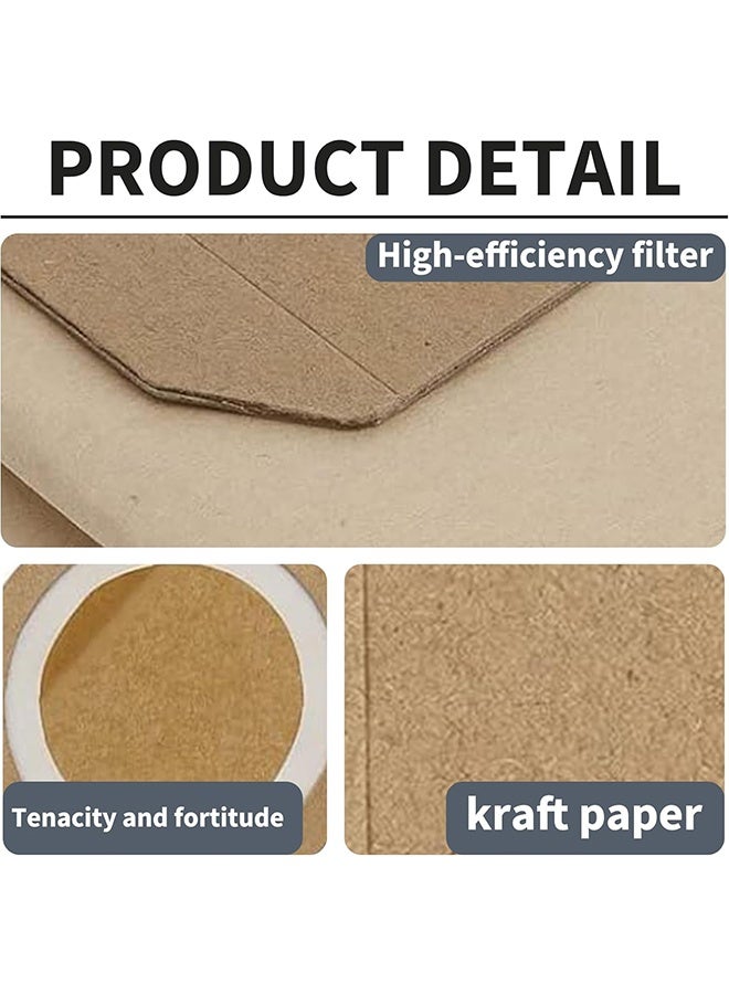 بكومور عبوة من 10 أكياس فلتر ورقية لمكنسة Karcher WD3 / WD3P الكهربائية - أكياس تجميع غبار بديلة، فلتر للاستخدام مرة واحدة جاف ورطب - Image 4