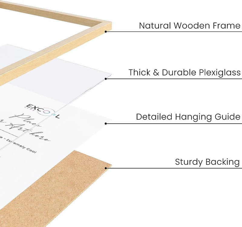 Wood Pictute Frame Berwaz (Beige, 30X40) - Image 3