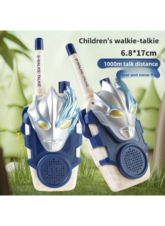 null - Cyro Superman Children's Walkie-talkie 2024 Parent-Child Dedicated Pair Of Little Boy Degazeta-Color:A Pair Of Ultraman Dark Gande Walkie-talkies-Specifications:Battery Model [comes With Ordinary Battery + Lanyard + Screwdriver] - Image 1