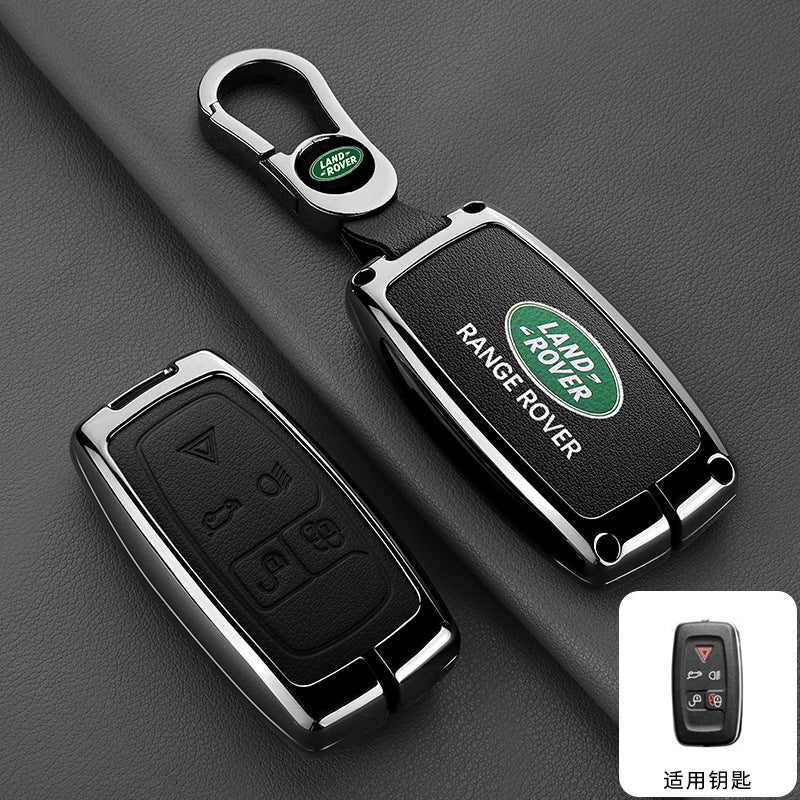 Premium Remote Key Case for Land Rover Range Rover Evoque, Discovery 4/5, Velar, and Defender - Zinc Alloy Cover