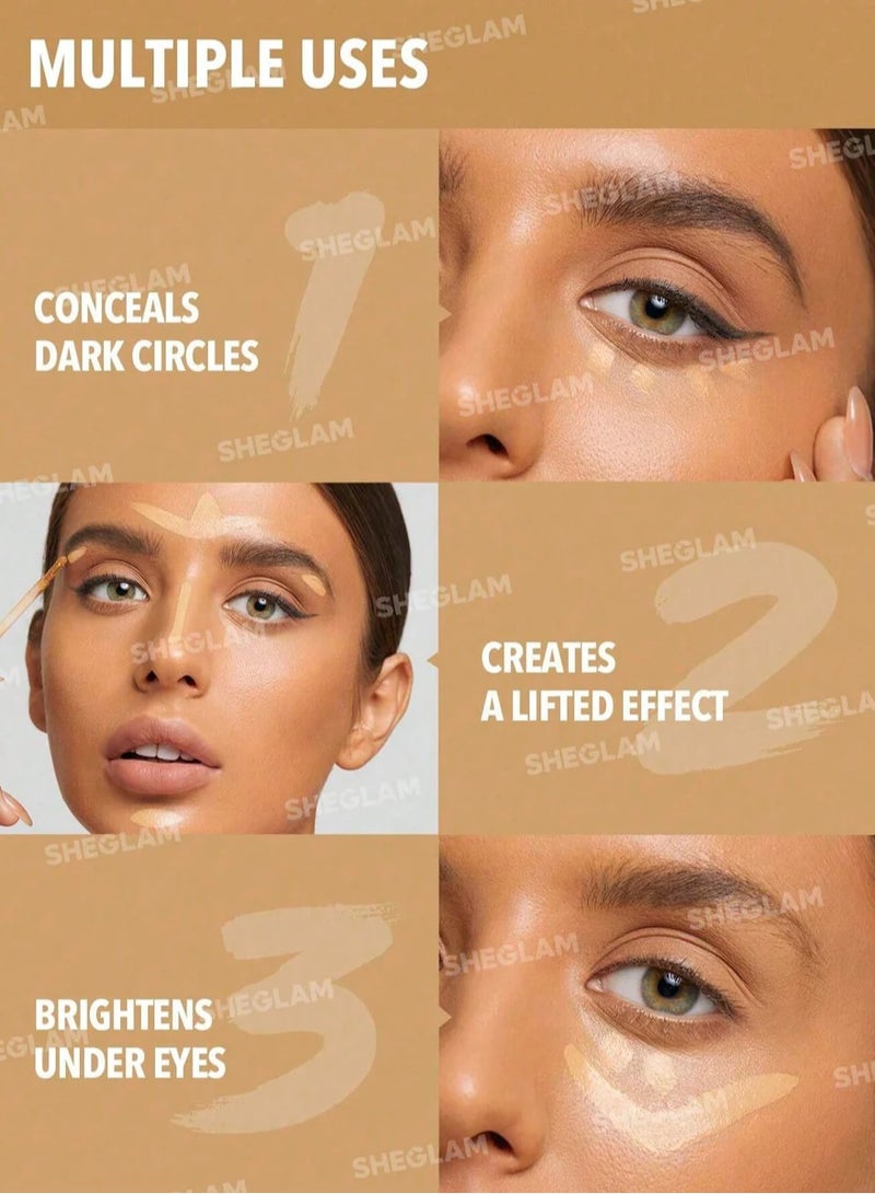 SHEGLAM Like Magic 12Hr Full Coverage Concealer Sand - Image 5