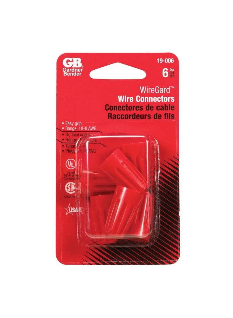 Gardner Bender WireGard Wire Connectors Pack 6Pc