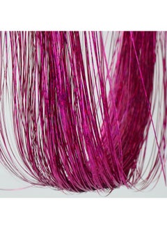 Edoneery 19.7 Inch Clip In Hair Tinsel Fairy Hair Tinsel Kit Clips Clip On Glitter Hair Tinsel Extensions (Rose)  - Image 3