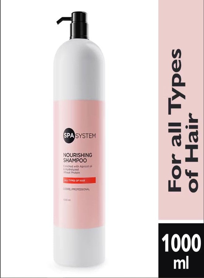 Spa System Nourishing Shampoo (1000 ml) & Mask (500 gm) | Enriched with apricot oil, silk amino acids & shea butter || NORMAL TO FRIZZY & UNRULY HAIR || ORIGINAL PRODUCT - Image 2