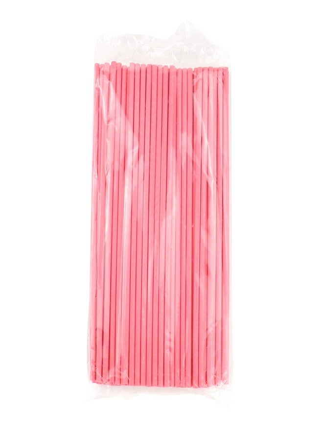 Bezall 100pcs Paper Lollipop Sucker Sticks for Cake Pops Candy, 6-Inch by 5/32-Inch (Pink) - Image 4