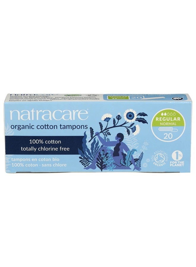Natracare Non-Applicator 100% Organic Cotton Tampons, Regular, Totally Chlorine Free, Biodegradable and Compostable (12 Pack, 240 Tampons Total) - Image 2