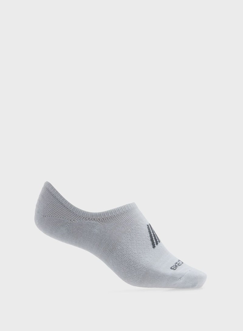 SKECHERS 6 Pack Womens Non Terry No Show  Socks - Image 3
