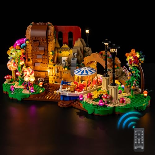 Nitemode LED Light Kit Compatible with Lego Willy Wonka The Chocolate Factory 21360 Upgraded Remote Control MultiLight Effect Sequence Design Lighting AccessoriesNo Model - Image 1