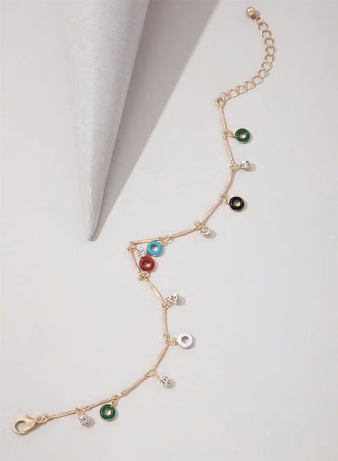 واي جيه موضة دونت عنكلت مع رمح حجر الراين للمرأة قطعة واحدة - Image 5