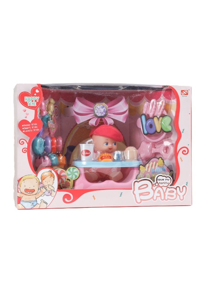 هابي تايم عروسة بيبي مع إكسسوارات - Image 1