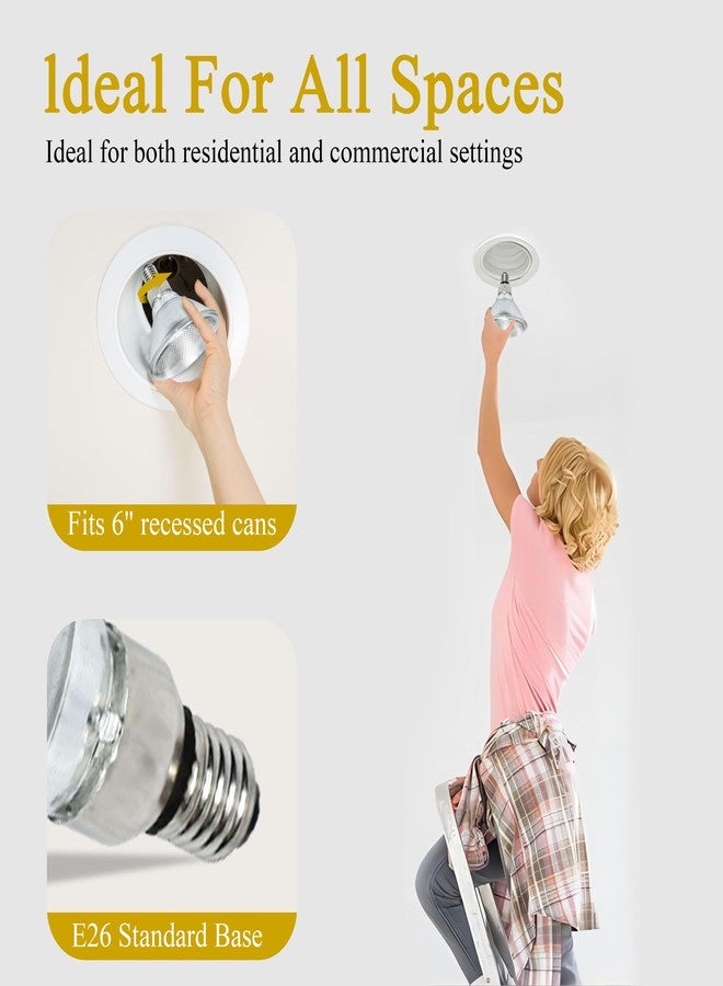 Lachesan PAR38 Halogen Flood Light Bulbs 2 Pcs, 90W Equivalent, 120V, E26 Base, 2700K Warm White Light for Indoor and Outdoor - Image 4