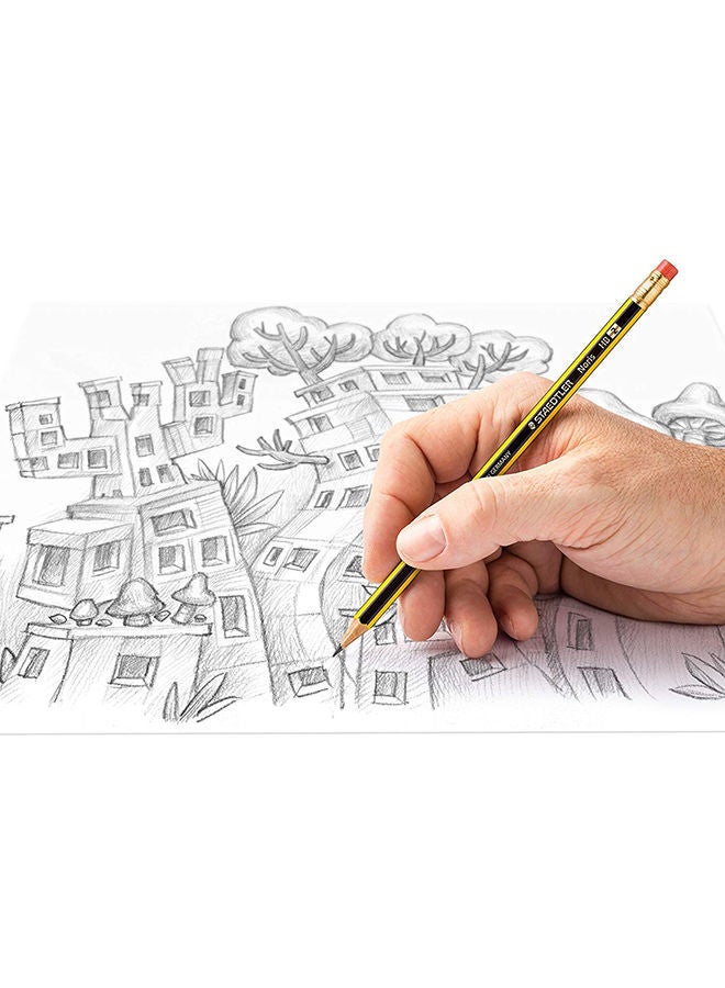 NIBEMINENT Noris Pencil With Rubber Black/Yellow - Image 4