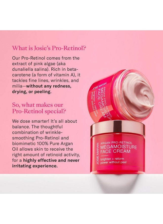josie maran - Proretinol Face Cream Anti Aging Retinol Cream With Pure Argan Oil & Aloe Juice Delivers Intense Hydration For Plumper Skin & Reduces Wrinkles With Zero Irritation (1.69 Oz) - Image 1