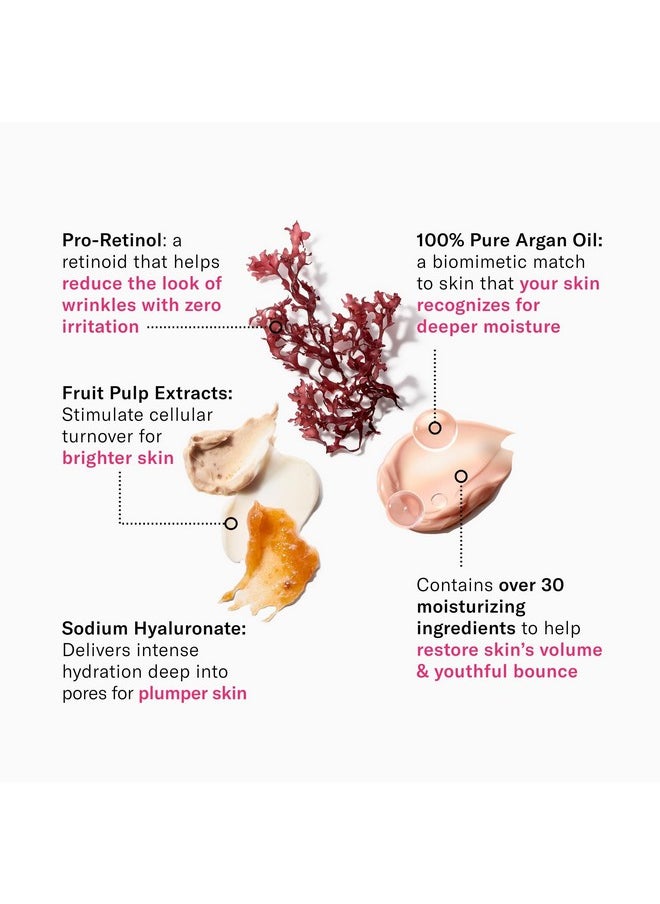 josie maran - Proretinol Face Cream Anti Aging Retinol Cream With Pure Argan Oil & Aloe Juice Delivers Intense Hydration For Plumper Skin & Reduces Wrinkles With Zero Irritation (1.69 Oz) - Image 1