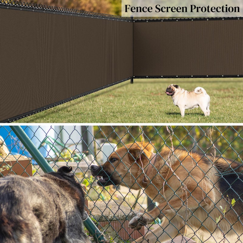 Winpull Backyard Privacy Fence Cover 4FT x 50FT for Chain Link & Wood Fence, 95% Visibility Block Outdoor Privacy Screen for Patio Balcony Yard, Breathable 170GSM HDPE Mesh with Reinforced Grommets - Image 3