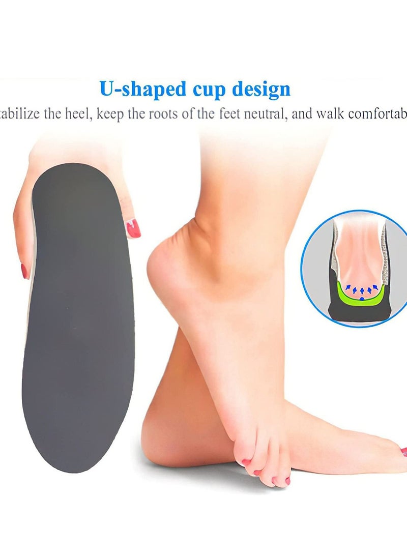 SYOSI Shoe Insoles Plantar Fasciitis Relief Arch Support Inserts for Flat Feet for Men Women Pain Orthotic Heel Shock Absorption Comfortable Large 28.5 CM - Image 2