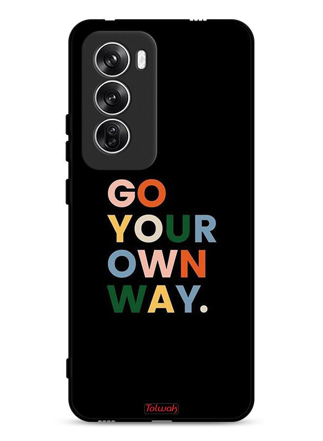Tolwak Oppo Reno12 5G Protective Case Cover Go Your Own Way - Image 1