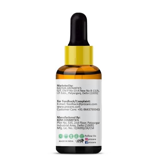 PRZ Wheat Germ Cold Pressed Carrier Oil - Pure Natural & Therapeutic Grade Oil for Aromatherapy Body Massage, Skin Care & Hair Care, 30 ml - Image 3