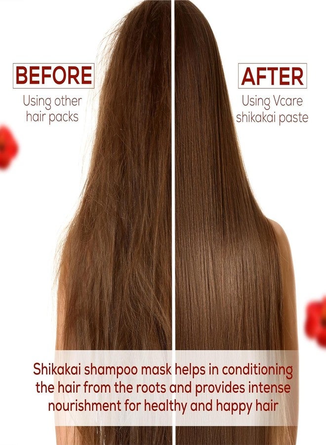 Vcare Cold Pressed Castor Oil and Shikakai Shampoo with Goodness of Amla, Hibiscus, Aloe Vera and Pure Castor for Hair Growth Combo - Image 2