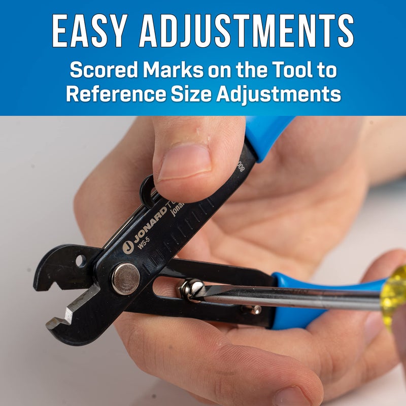 Jonard Tools WS-5 Adjustable Wrench Stripper, Cutter, 10-30 AWG - Image 1