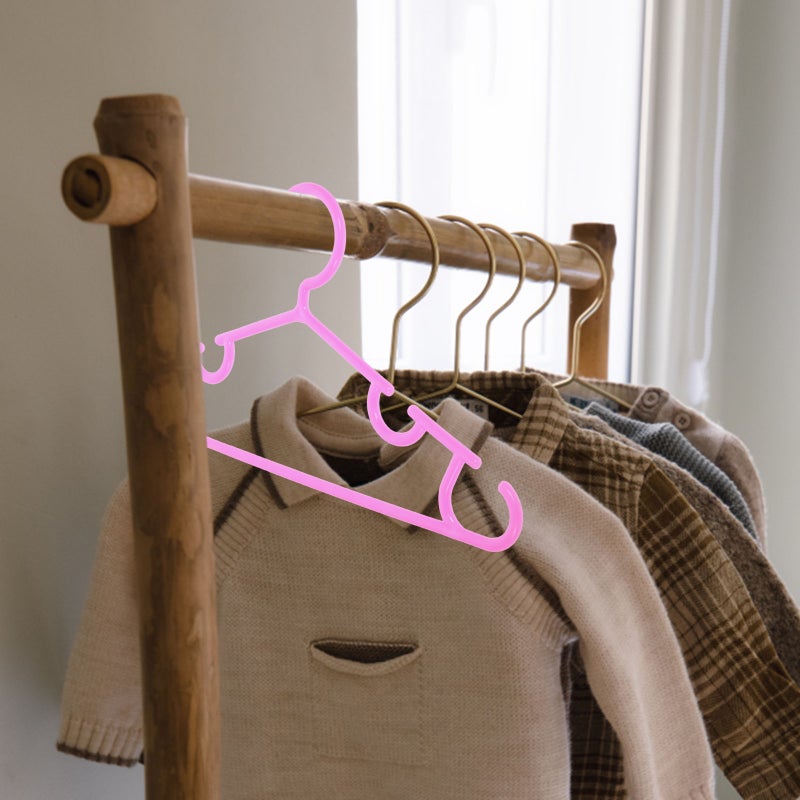 10pcs Baby Hangers for Closet Nonslip Kids Clothing Hangers Heavy Duty Clothes Hangers - Image 3
