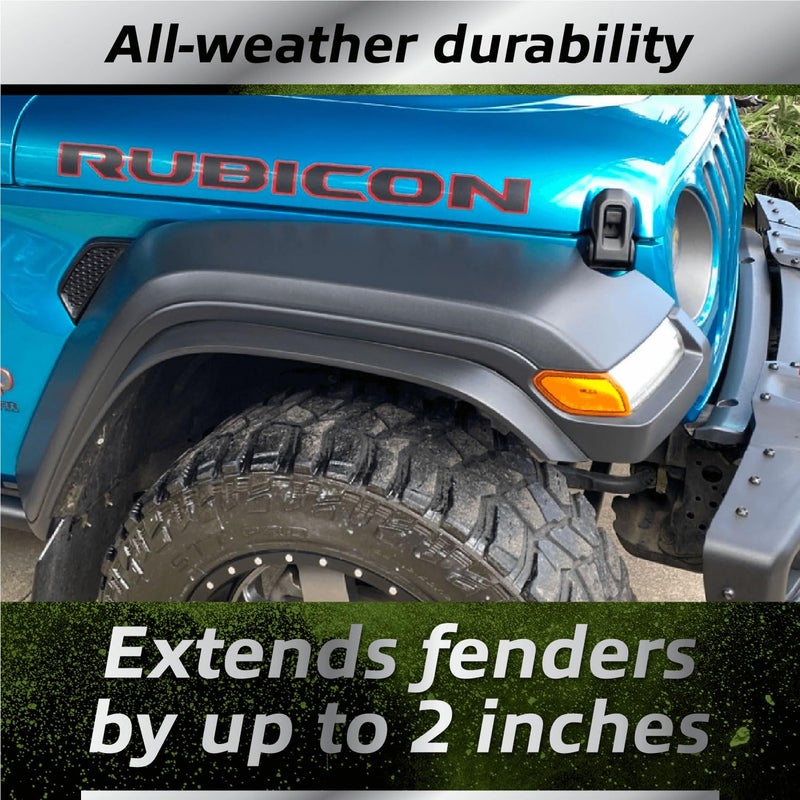EZ Lip EZ Flares XL - Fender Flares PRO – Original EZ Lip Offroad Universal Flexible Foam Rubber 2-Inch Fender Extension - Image 4