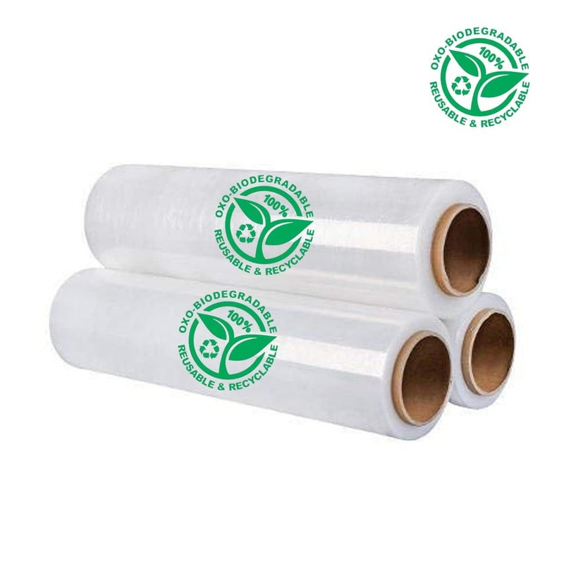Amit Marketing Packing Cling Film - 300 MTR I Compostable Multipurpose Transparent Wrap Roll I 70 Micron, 4 Inch (300 mm) I for Packaging & Safety Needs, Gift Bakery Items, Bouquet, DIY Crafts (2 Pcs) - Image 5