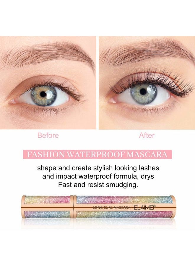 Elaimei Black Thrive Mascara Waterproof, Tubing Mascara, Intense Length Luxury Beauty Big Eye, Volume & Definition, No Smudging, No Clumping Lasting All Day, Dermatologist & Ophthalmologist Tested  - Image 2