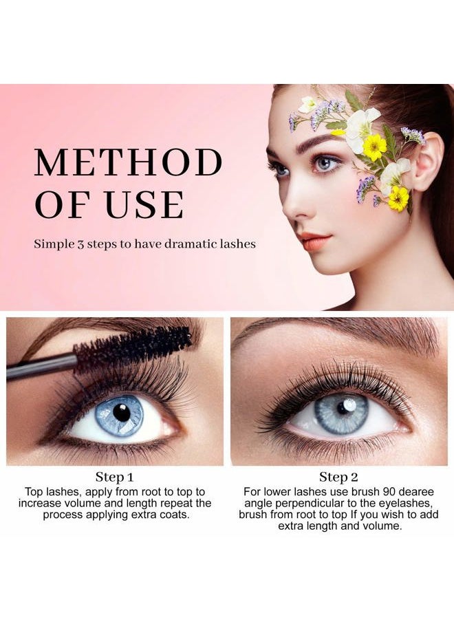 Elaimei Black Thrive Mascara Waterproof, Tubing Mascara, Intense Length Luxury Beauty Big Eye, Volume & Definition, No Smudging, No Clumping Lasting All Day, Dermatologist & Ophthalmologist Tested  - Image 5