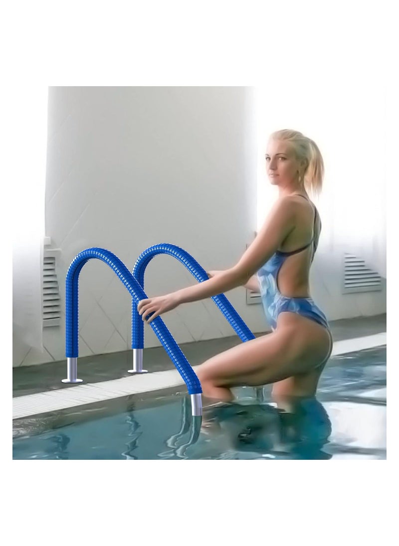 Generic - Pool Handrail Cover, Enhance Pool Safety with 6ft Velcro Style Blue Rail Grip Covers - Non-Slip Swimming Pool Hand Rail Cover for Secure Poolside Support (6 Feet Strengthen Anti Slip Measures Style) - Image 1