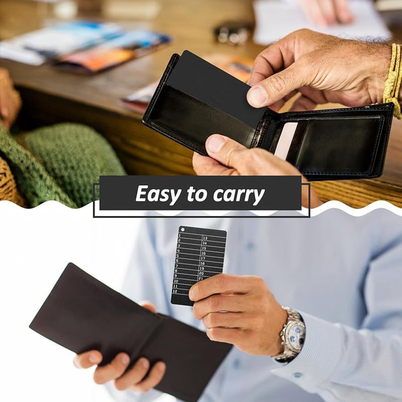 2 Piece Steel Cryptocurrency Wallet Set With Metal Engraving Pen For Secure Seed Phrase Storage - Image 3