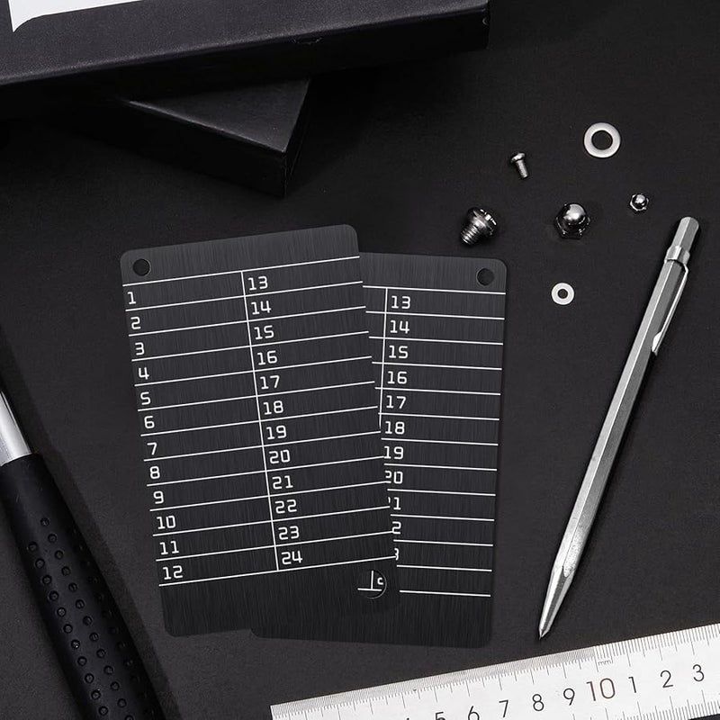 2 Piece Steel Cryptocurrency Wallet Set With Metal Engraving Pen For Secure Seed Phrase Storage - Image 5