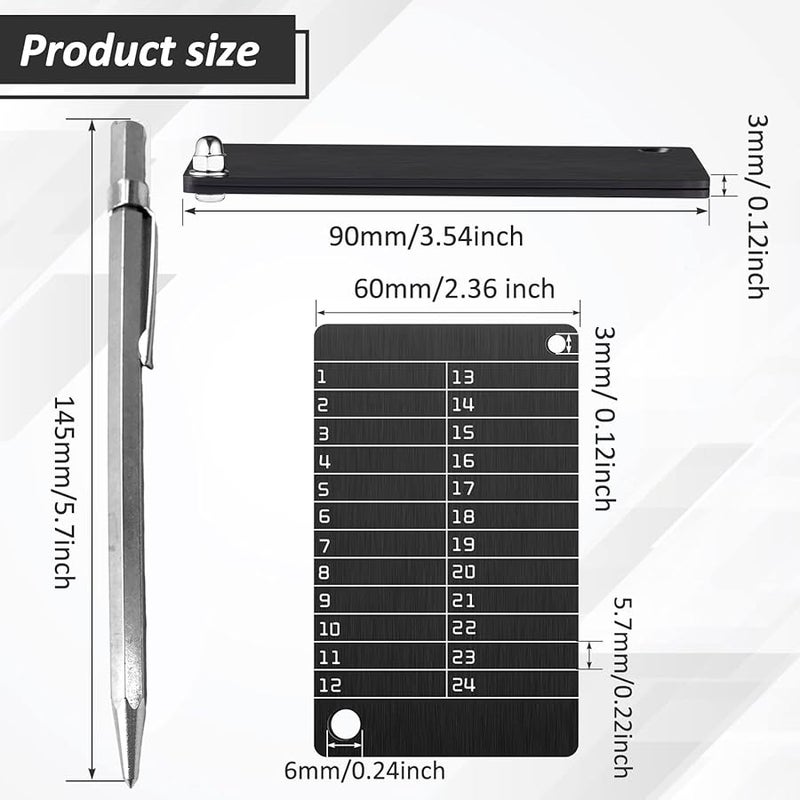 2 Piece Steel Cryptocurrency Wallet Set With Metal Engraving Pen For Secure Seed Phrase Storage - Image 4