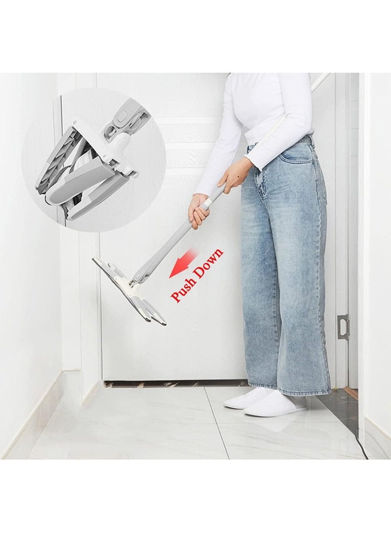 Washable flat mop without hand use, manual floor area (silver) - Image 2