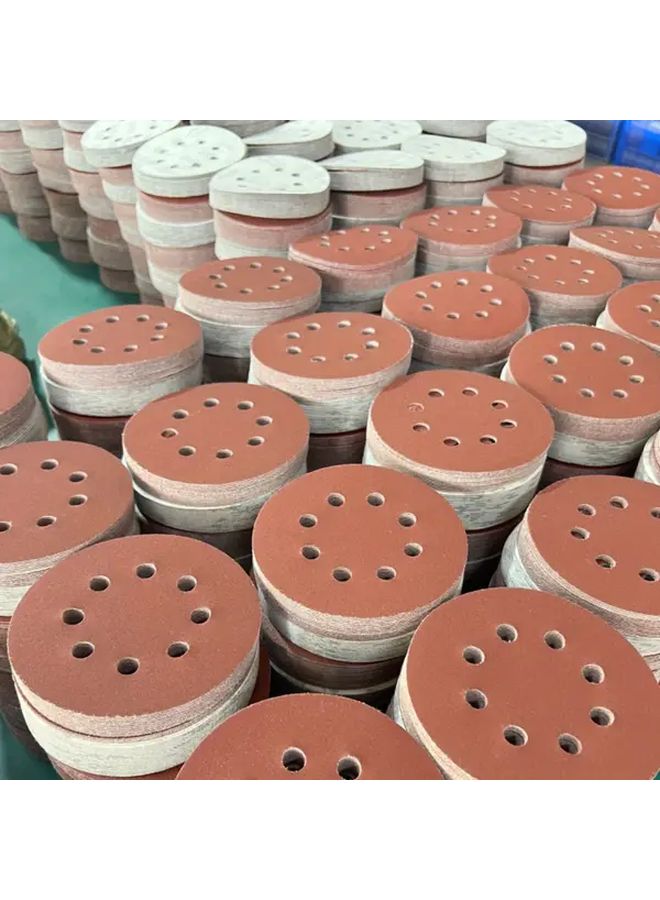 110 قطعة 5 بوصة 8 فتحات ورق صنفرة هوك حلقة 600 حبيبة مجموعة لطاحونة الأعمال الخشبية - Image 5