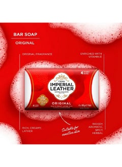 Imperial Leather Cussons Imperial Leather Original Bar Soap - 4 Pack  - Image 4