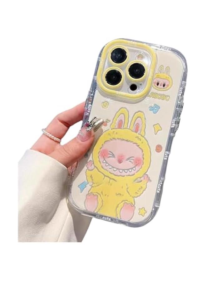 Arabest Kawaii Cute Cartoon Phone 11 Case Trendy TPU Silica Gel Scratch Resistant Shockproof Protective Boys Girls (11,Yellow) - Image 1