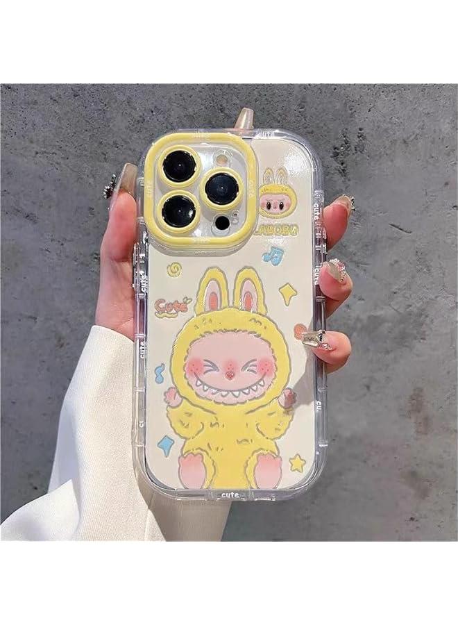 Arabest Kawaii Cute Cartoon Phone 11 Case Trendy TPU Silica Gel Scratch Resistant Shockproof Protective Boys Girls (11,Yellow) - Image 3