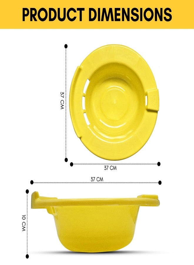 Only Rajesh OnlyRajesh Sitz Bath Tubs I Piles Pain Relief I Sitz Bath Tub for Fissure I Super Strong Tub I Premium Plastic (Yellow) - Image 3