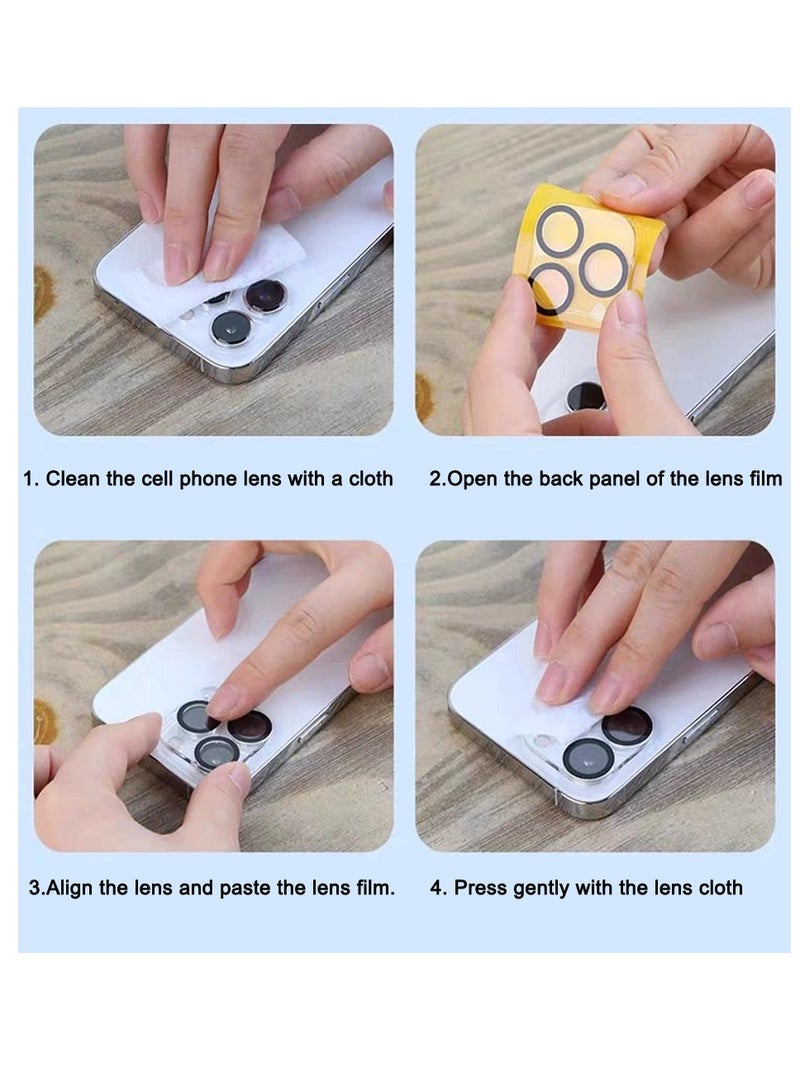Tempered Glass Camera Lens Protector for iPhone 15 Pro, Anti-Scratch Camera Lens Cover No Affect on Night Shots - Image 5