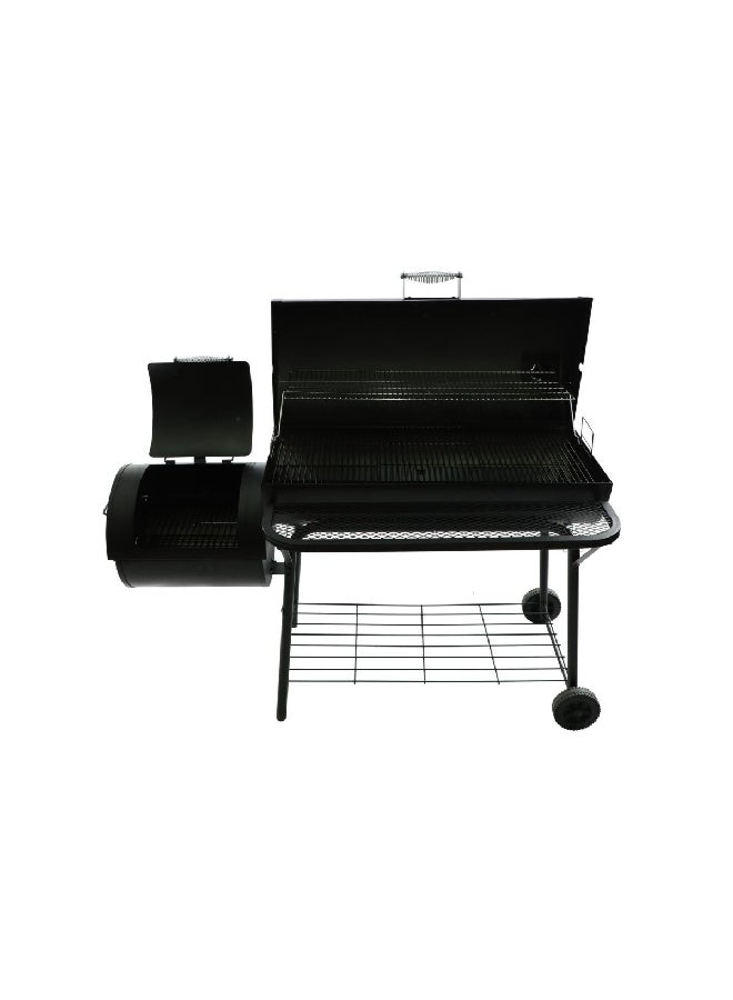 شاربرويل شواية التدخين بخاصية توزيع الحرارة مزدوجة الاسطوانة باللون الاسود من 21201571 - Image 3