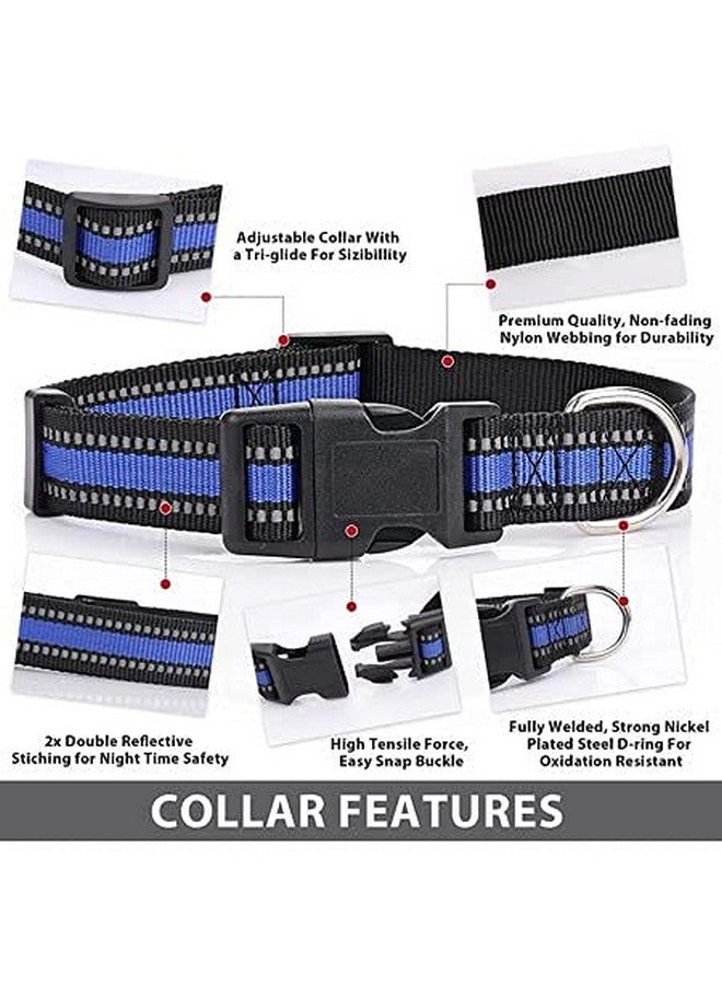 19 Mm Reflective Super Soft Dog Collar With Bell - Adjustable 12" To 22" Inch Neck Size, Nylon Reflective Collar For Small & Medium Size Adult Dogs (Color As Per Available) - Image 3