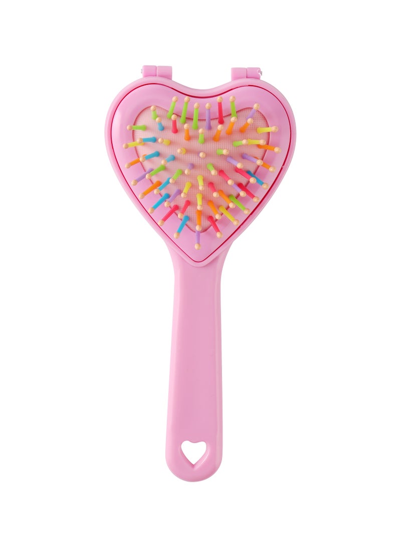 Glitters GLITTERS® 2 in 1 Hairbrush with Mirror, Strong & Flexible Bristles, Ideal For Men & Women, All Hair Types - Image 1