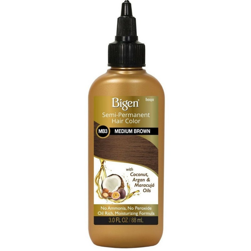 Bigen Semi Permanent Hair Color MB3 Medium Brown 3 oz
