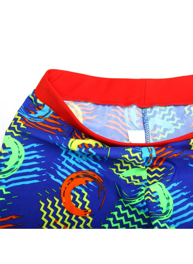 Loquat Big Children And Teenagers Swimming Trunks Wide Waist Boxer Fashion Student Hot Spring Swimming Trunks Primary School And Middle School Students Swimming Trunks-Color:7901-2# Pants- - Image 5