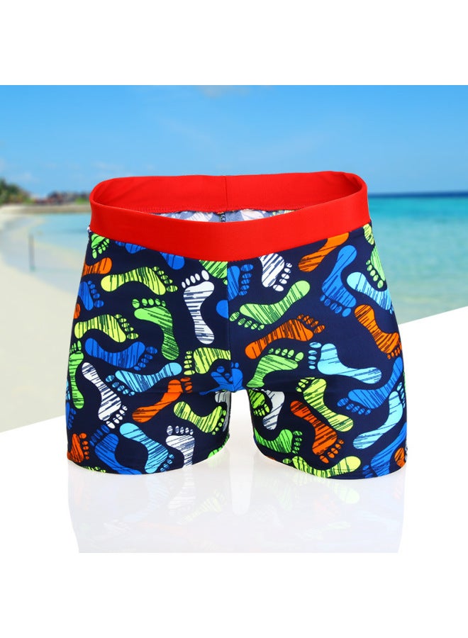 Loquat Big Children And Teenagers Swimming Trunks Wide Waist Boxer Fashion Student Hot Spring Swimming Trunks Primary School And Middle School Students Swimming Trunks-Color:7901-2# Pants- - Image 4